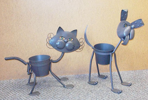 Cat and Dog Planters